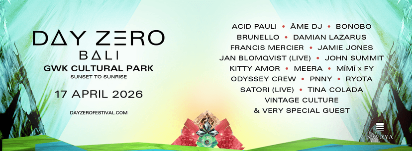 Day Zero Bali 2026: Complete Festival Guide - Lineup, Tickets & Everything You Need